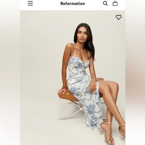 Reformation Kourtney Dress, Color: Pompadour, Size 4